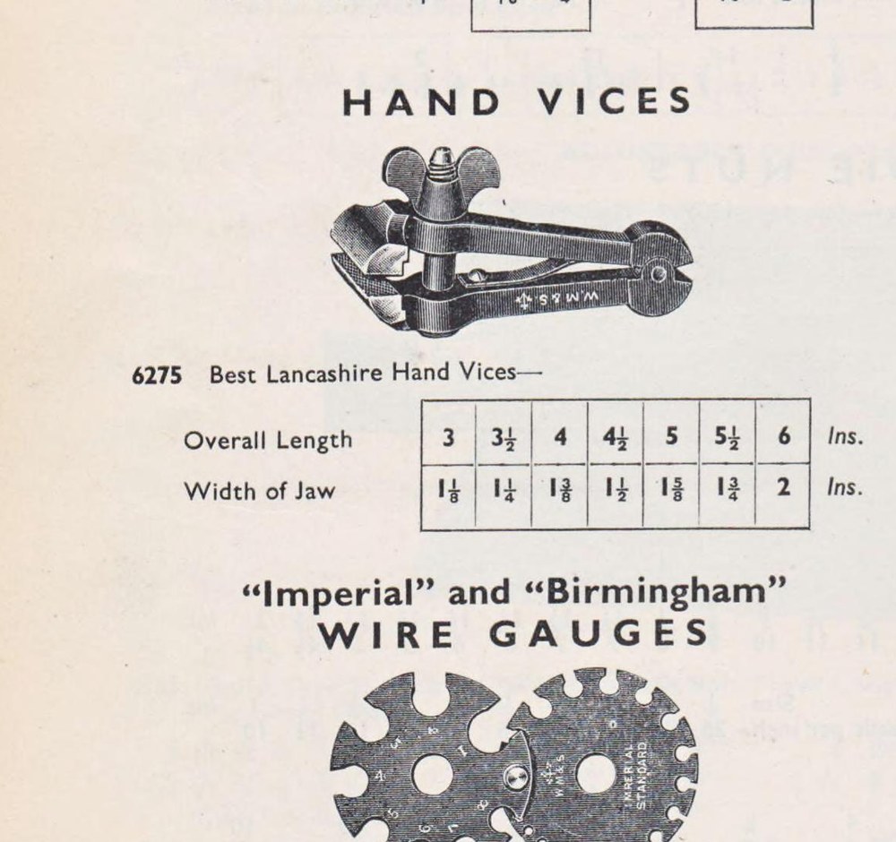 William Marples & Sons, каталог 1959 — стр. 130