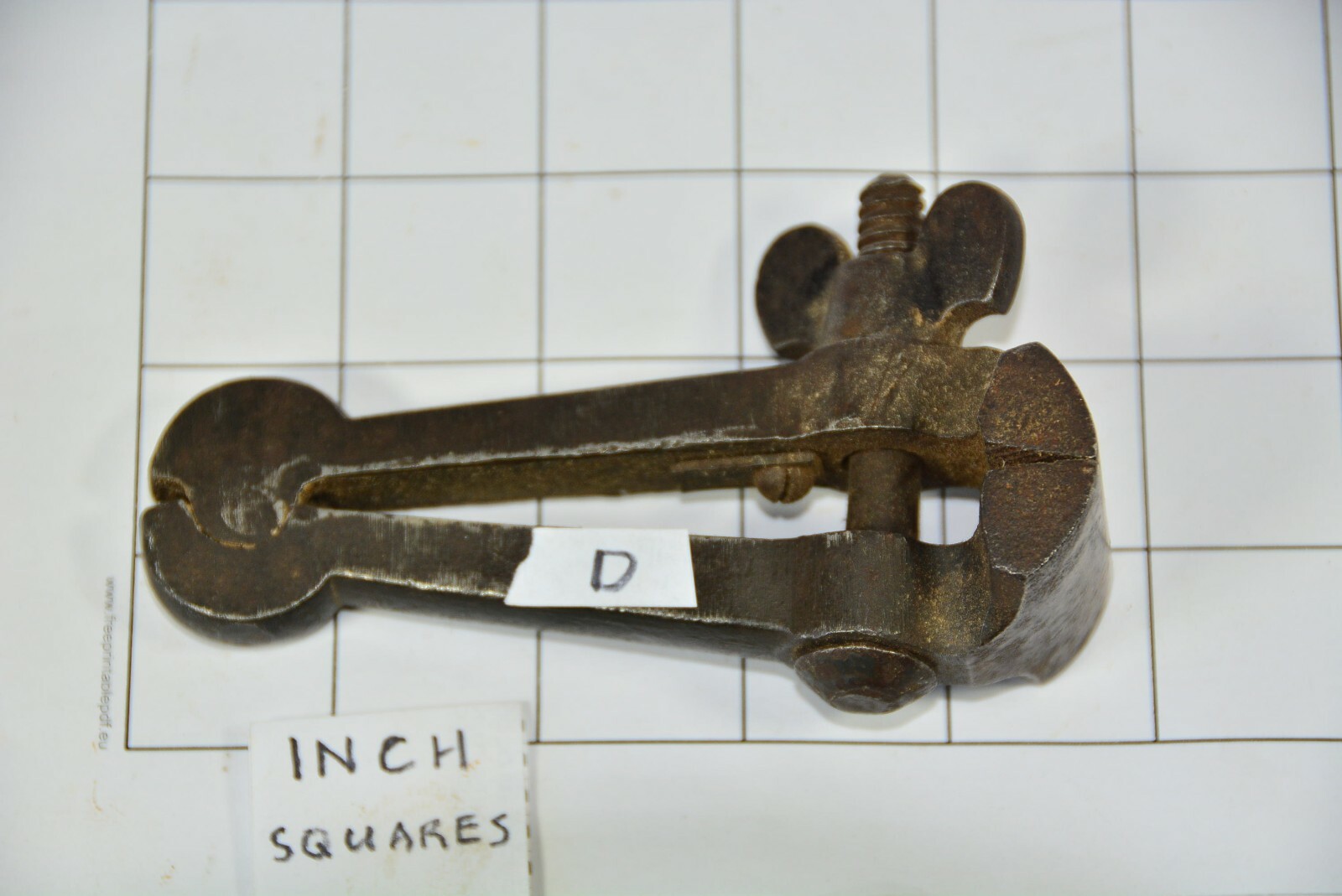 Vintage 5 " Hand Vice Clamp Strong Jaws 1½" wide WW2 1944 Gov. Issue Arrow F — фото 3