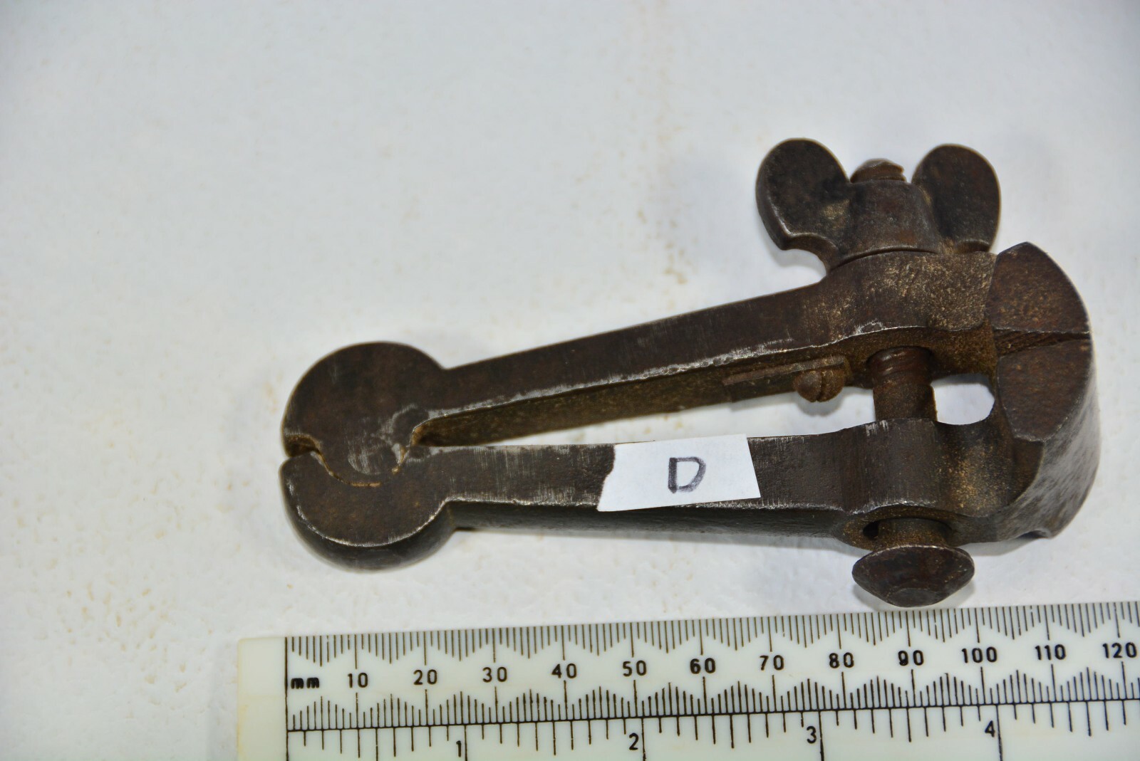 Vintage 5 " Hand Vice Clamp Strong Jaws 1½" wide WW2 1944 Gov. Issue Arrow F — фото 5