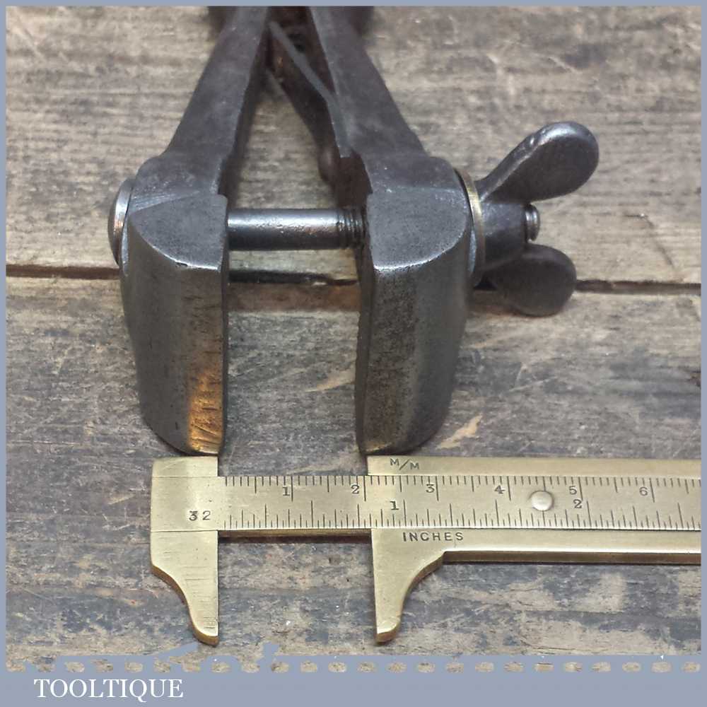 Vintage Cast Steel Hand Held Vice Tool – Good Condition — фото 6