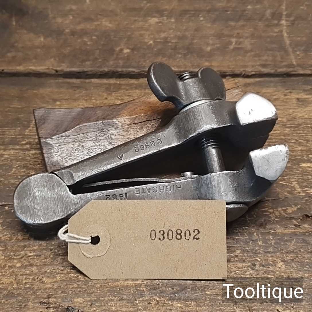Vintage Highgate 1952 Cast Steel Hand Vice 1 ¾” Jaws – Good Condition — фото 8