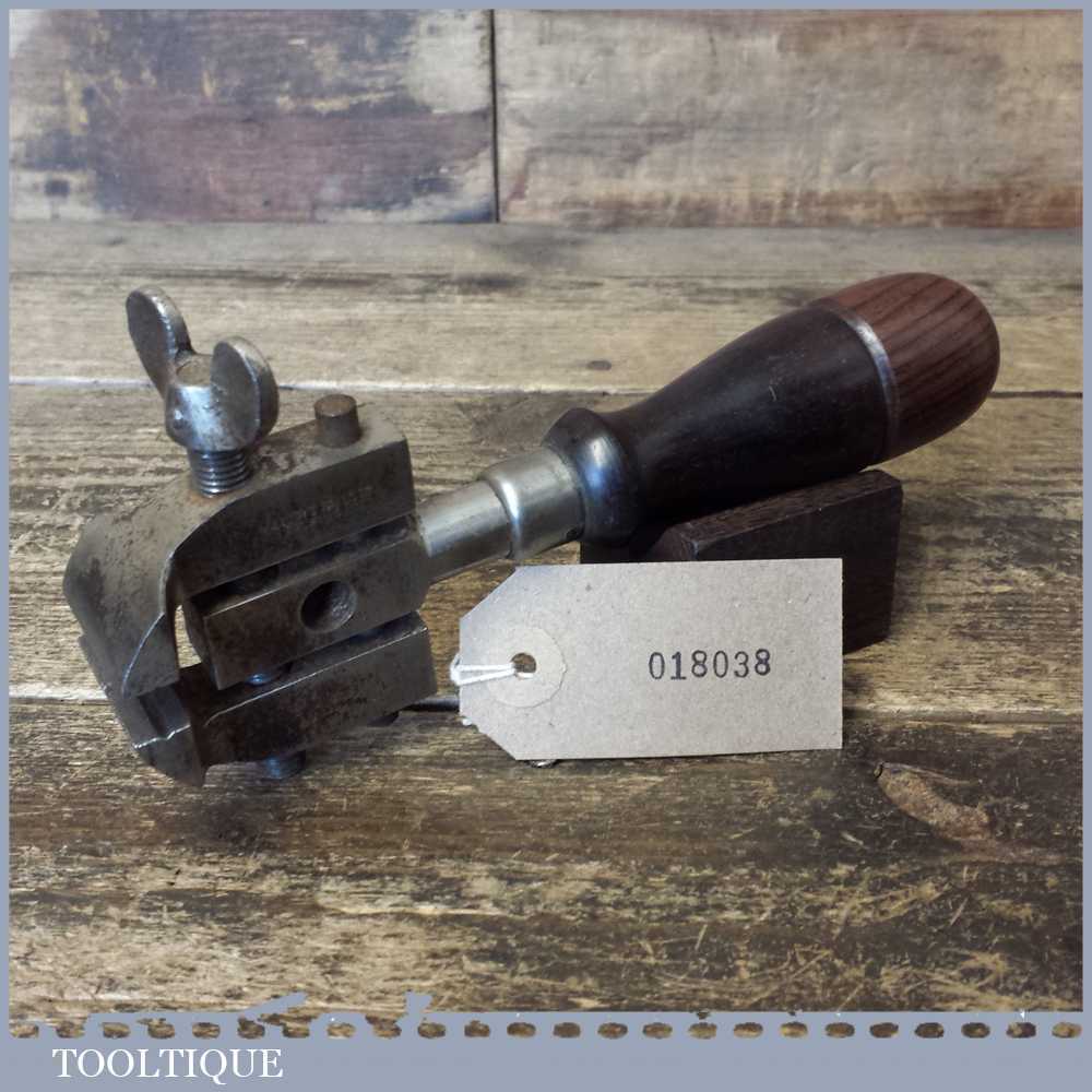 Vintage Millers Falls USA Clock Maker’s Or Engineer’s Hand Vice – Rosewood Handle — фото 2