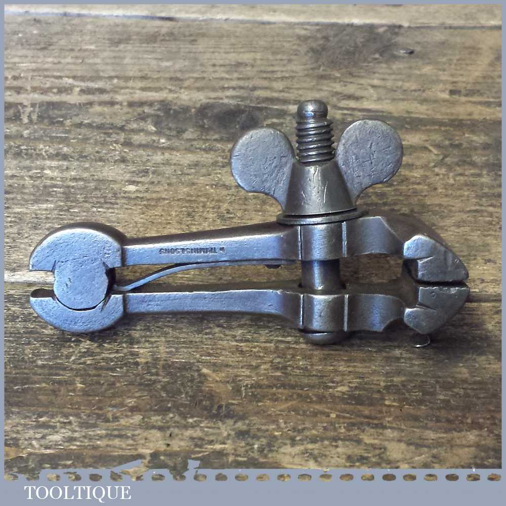 Vintage R. Timmins & Sons Spring Loaded Cast Steel Hand Vice — фото 2