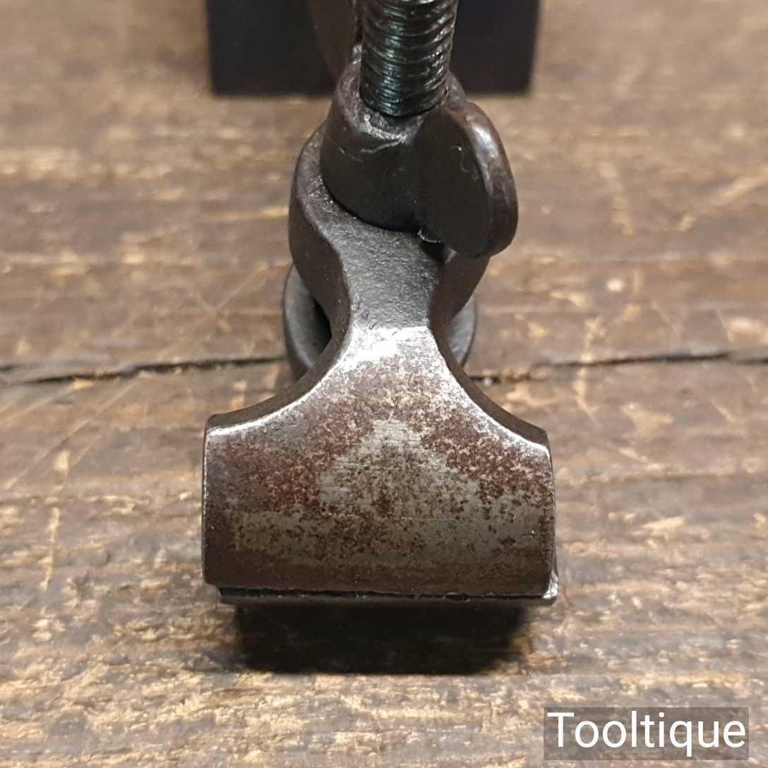 Vintage Spring-Loaded Cast Steel Hand Vice – Good Condition — фото 3