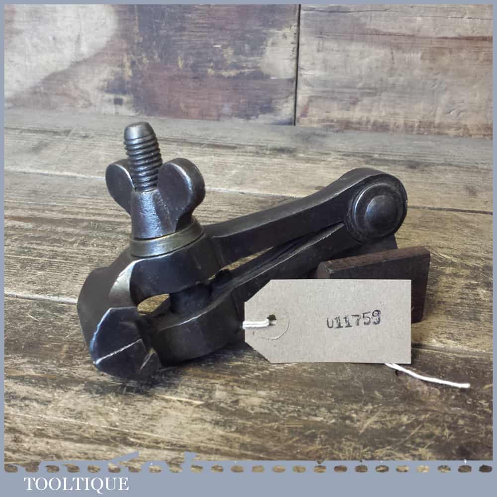Vintage Sprung Loaded Cast Steel Hand Vice – Good Condition — фото 6