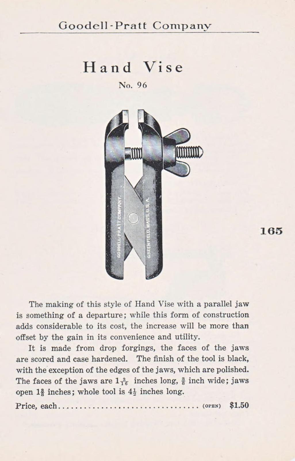 Goodell-Pratt Company, каталог № 8, 1907 год, стр. 164–165