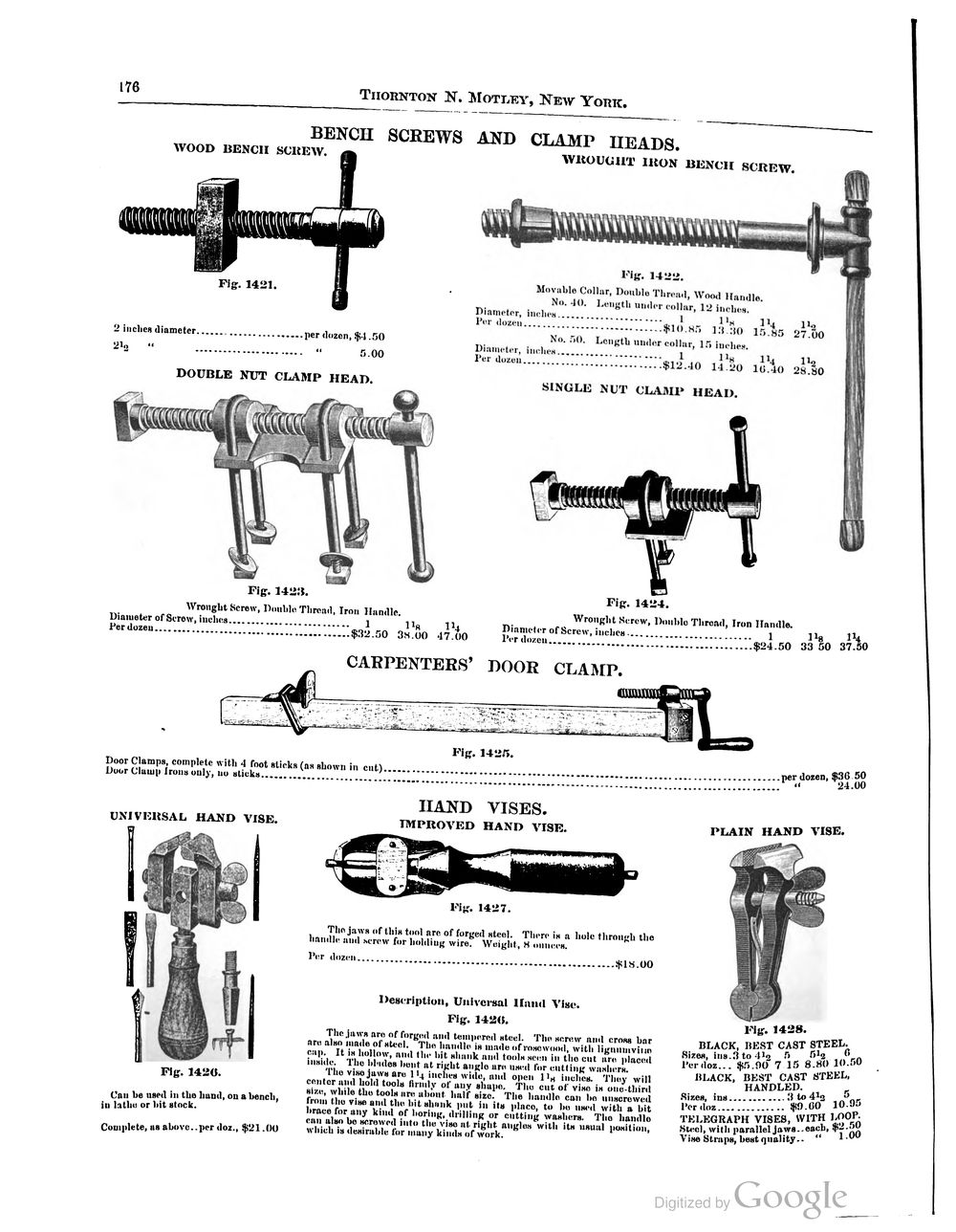 Thornton N. Motley & Co., Нью-Йорк, каталог 1890 года, стр. 176