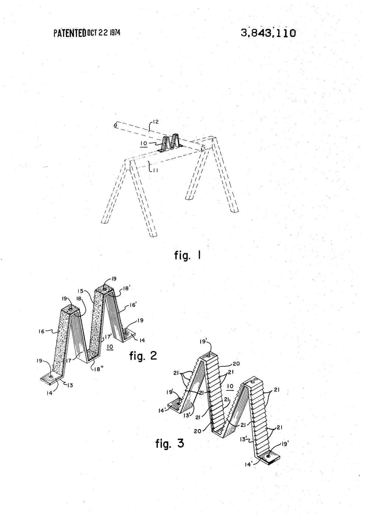 Патент США 3,843,110 — J. Smith — Hand vise