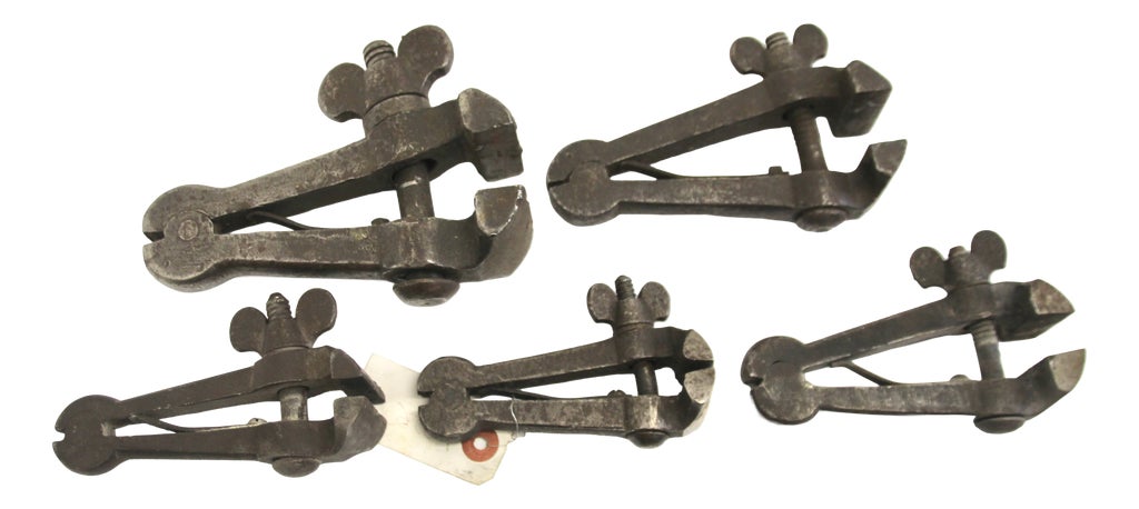 Antique Hand Vises or File Clamps, 1930s, Set of 5 — фото 1