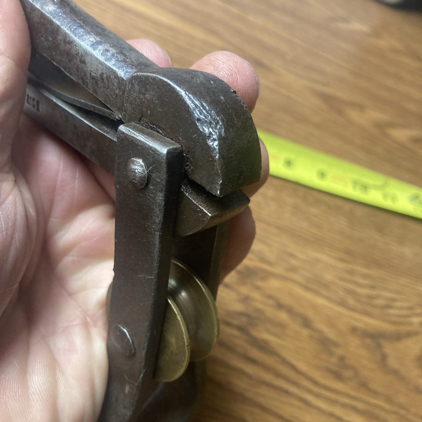 Antique 1.” Jaw Precision Jeweler’s Hand Vise Cable Clamp Rare V C & Co. Mark — фото 11