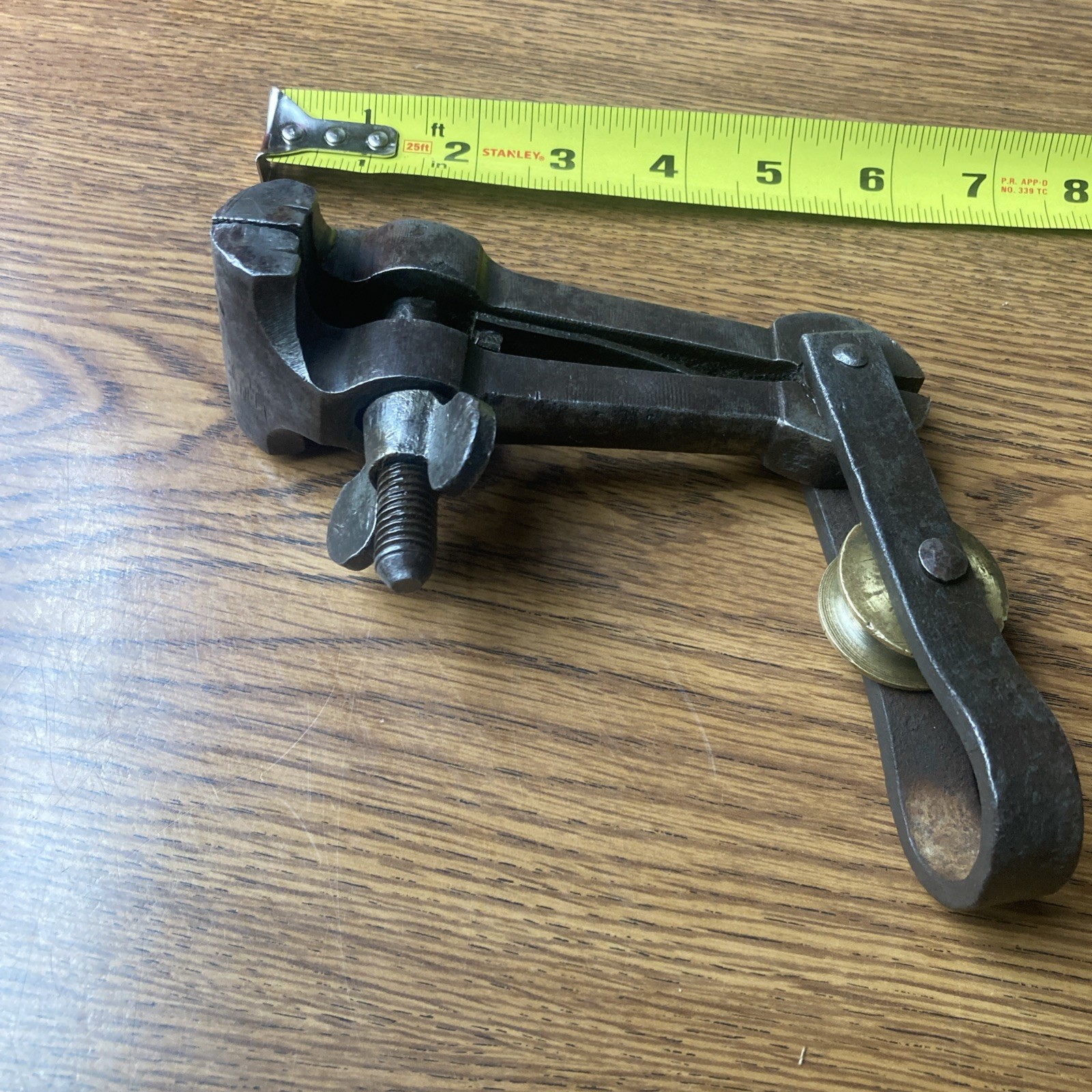 Antique 1.” Jaw Precision Jeweler’s Hand Vise Cable Clamp Rare V C & Co. Mark — фото 15