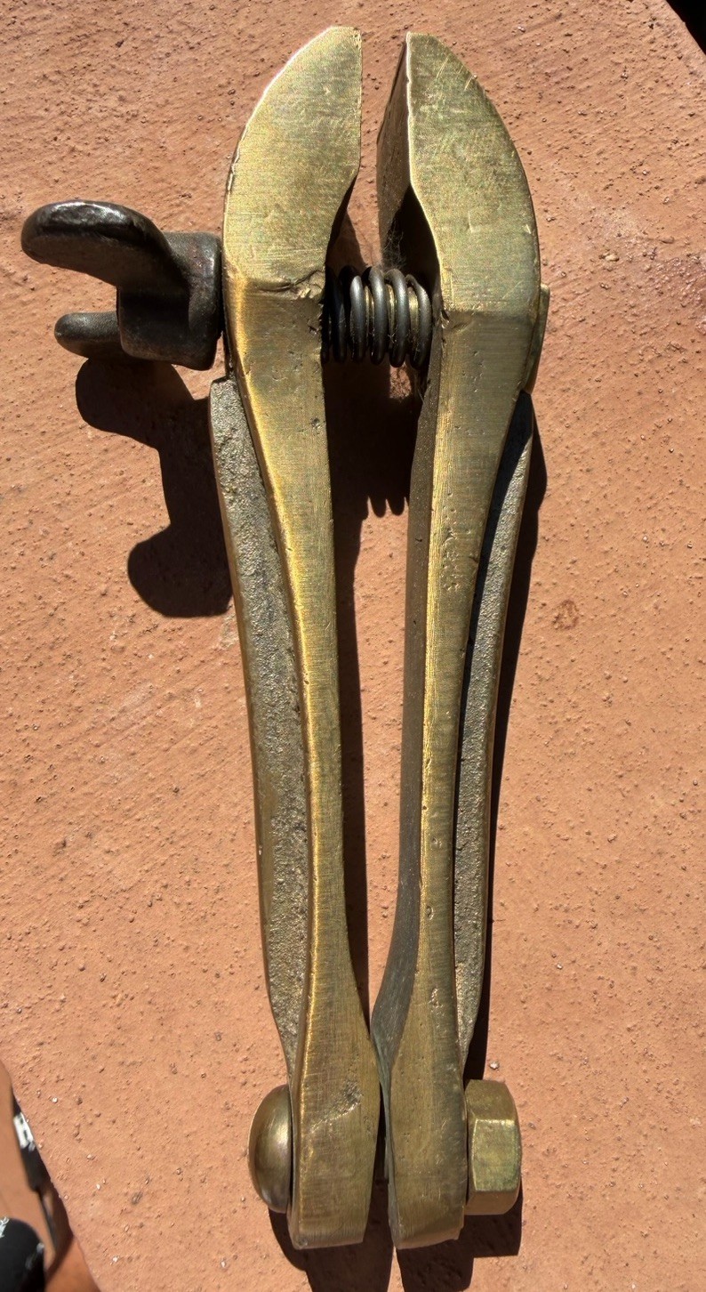 Antique BRASS Machinist Hand Vise Clamp Machinist Jeweler Gunsmith Watch Clock — фото 5