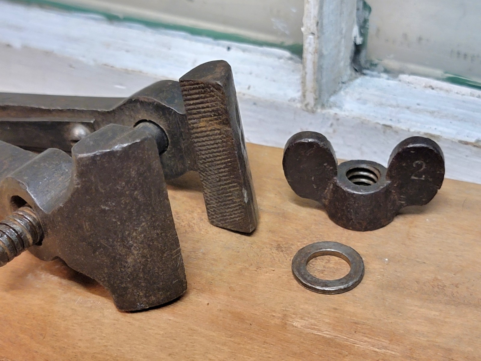 Vintage Heavy Cast Steel Machinist's Hand Vise Vom Cleff & Co Germany 1 5/8" Jaw — фото 10