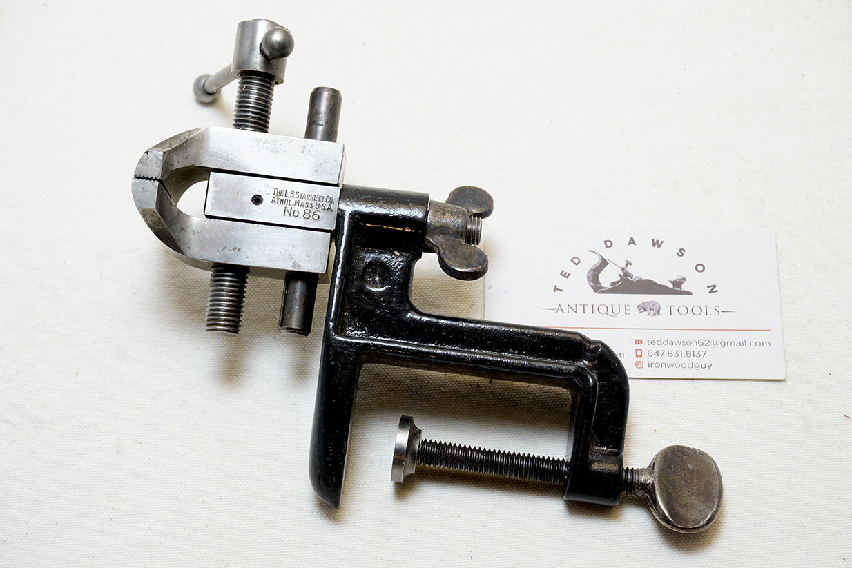 SPOTLESS STARRETT NO. 86 MACHINIST HAND VISE - PATENTED 1923 — фото 1