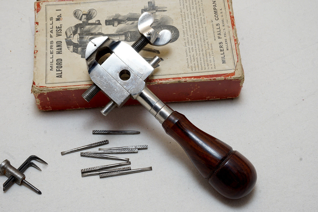 MIB MILLERS FALLS ALFORD NO. 1 MACHINIST HAND VISE SET — фото 1