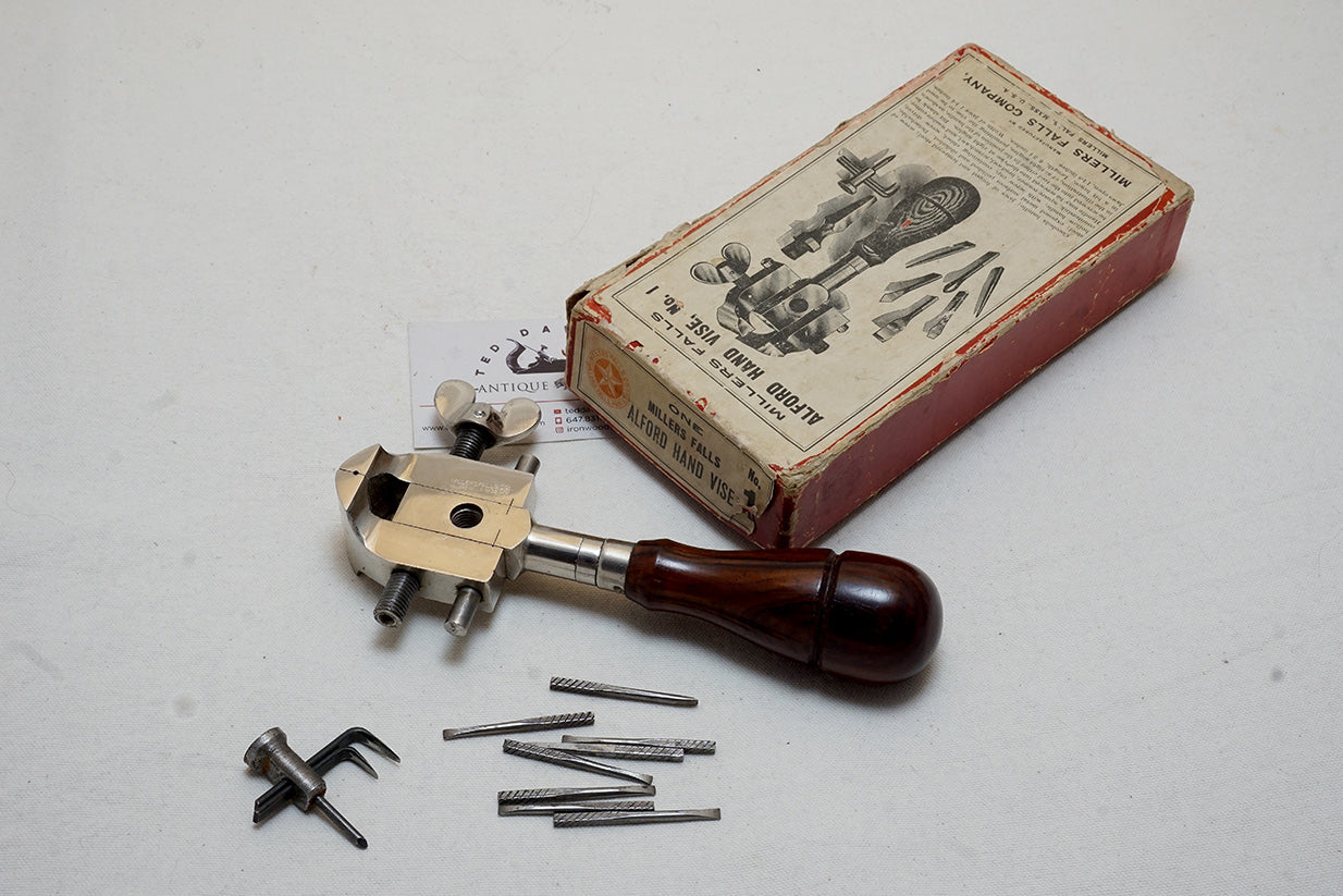 MIB MILLERS FALLS ALFORD NO. 1 MACHINIST HAND VISE SET — фото 2