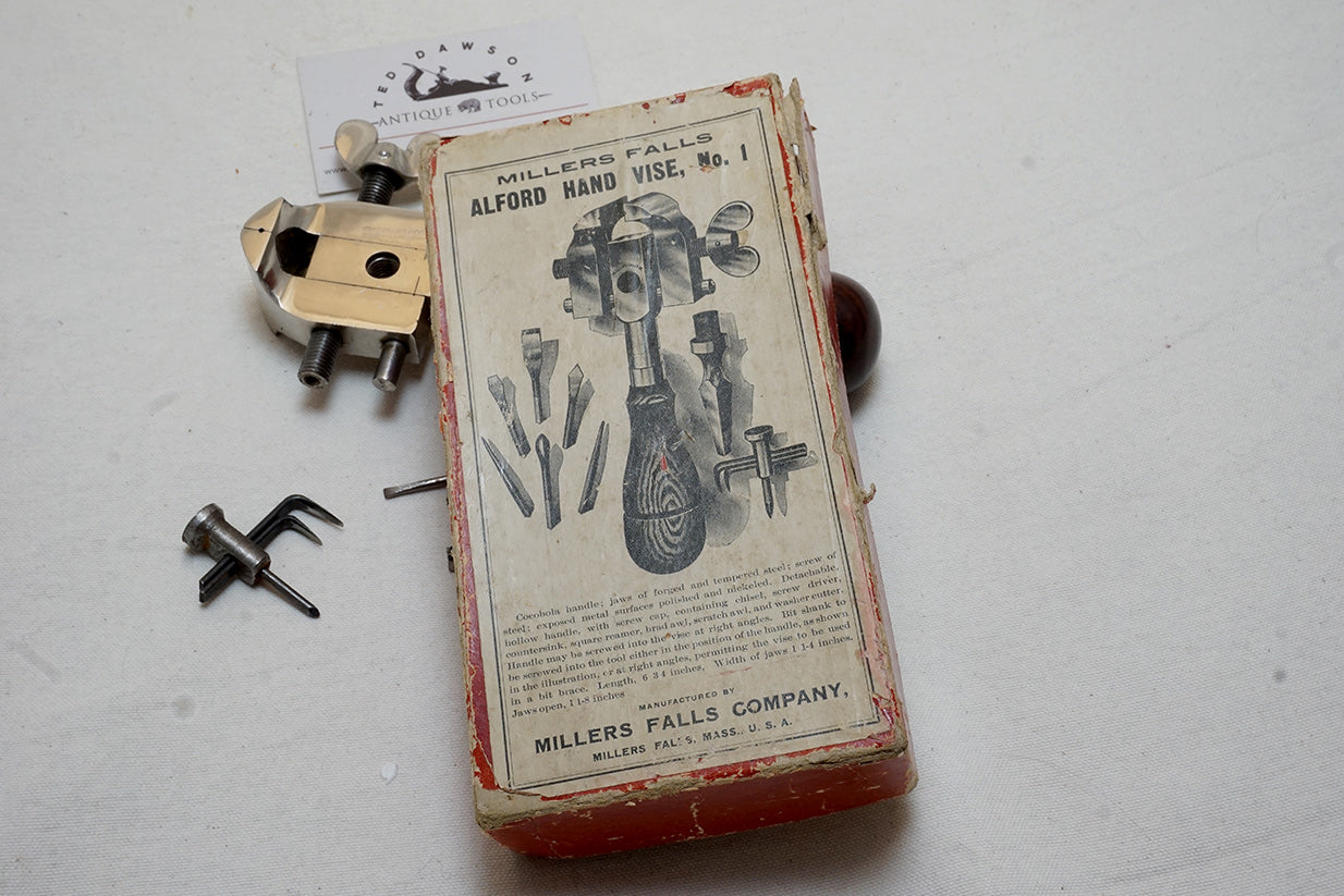 MIB MILLERS FALLS ALFORD NO. 1 MACHINIST HAND VISE SET — фото 3